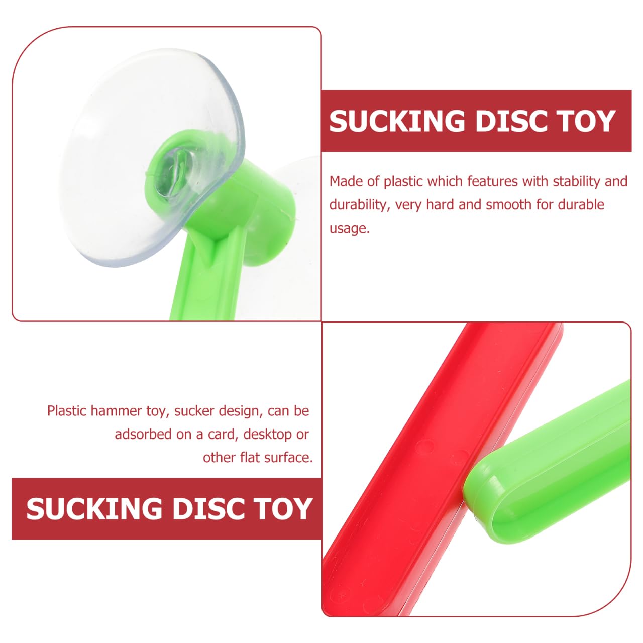 GALPADA Jouet Marteau Ventouse pour Enfants 2 PièCes Jeu De Martelage Educatif en Plastique Amusant pour Motricité Fine Et Coordination Main-Oeil À La Maison Ou Jardin d'enfants