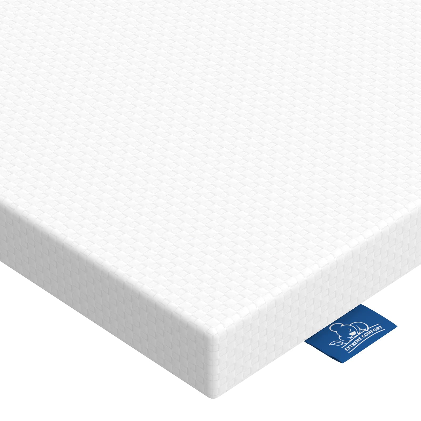 Doubleslee7cm Memory Foam Mattress Topper Single Bed, Gel-Infused Cooling Single Mattress Topper for Back Pain Relief,Dual-Layer Bed Topper Single with Washable Cover 90x190x7cm