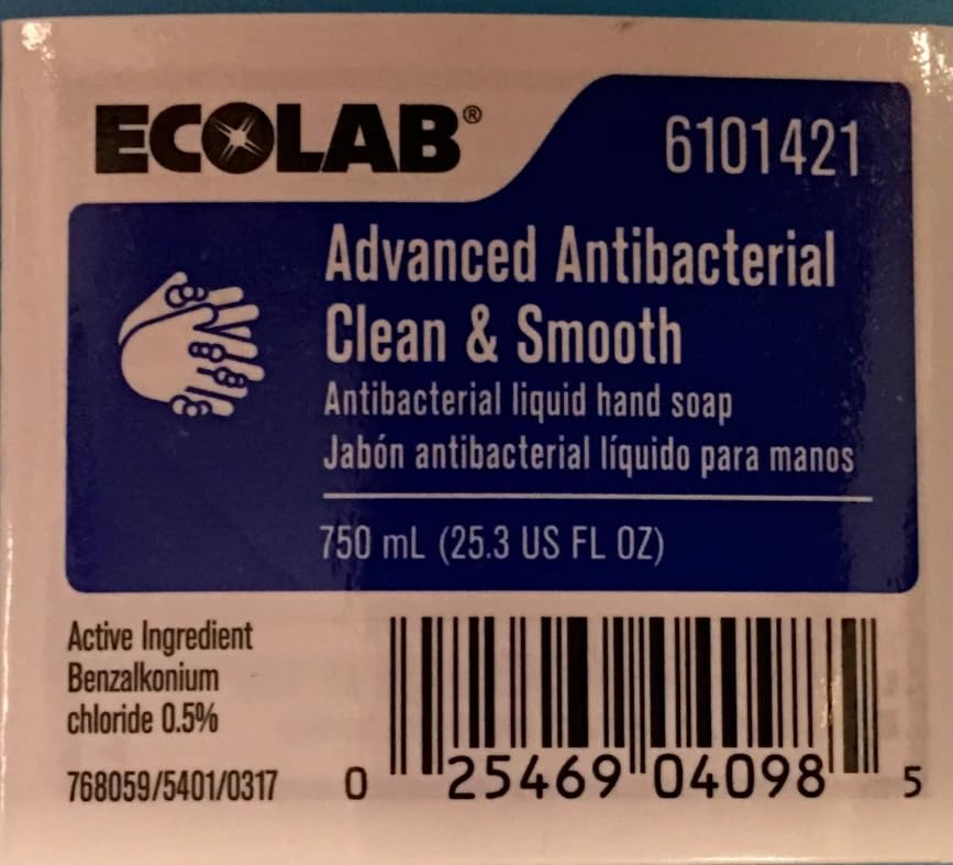 Ecolab Advanced Clean & Smooth Soap, 6101421, 6 Bottles of 750ML image 5