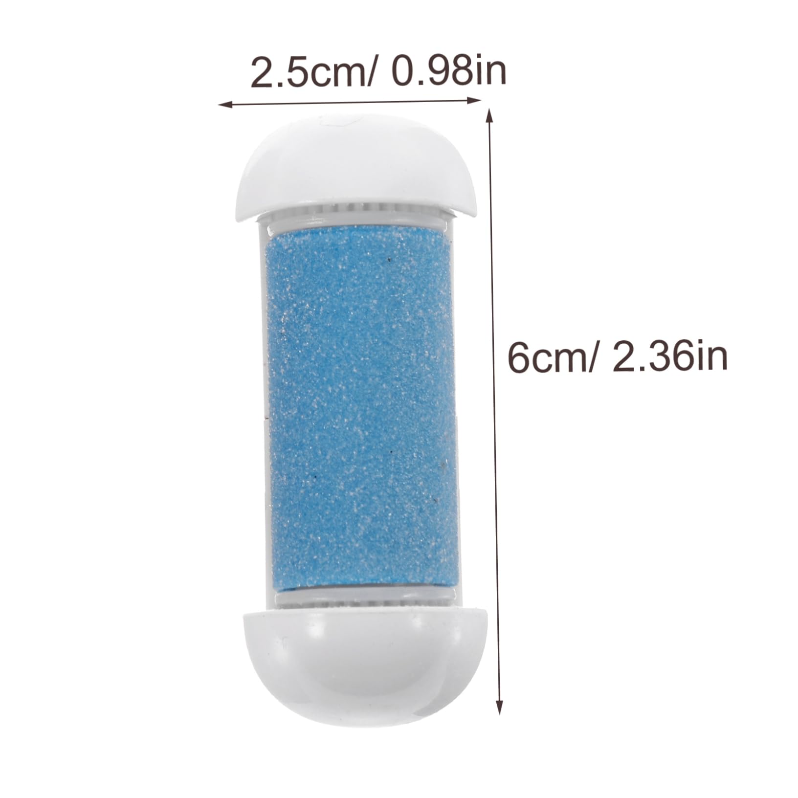 Beaupretty 18piezas Rodillos De Reemplazo Para Cuidado De Pies Accesorios Exfoliadores De Muerta y Cutículas Compatible Dispositivo Eléctrico Rosa y Azul