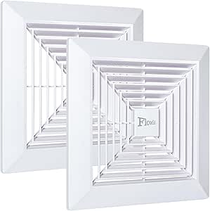 Amazon.com: Flowild 2 Pack 9x9 Bathroom Exhaust Fan Cover with Springs ...
