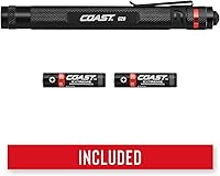 Vista 5 de Coast Faro LED HL45 de 400 lúmenes de doble color (blanco/rojo) con batería y clips de casco incluidos