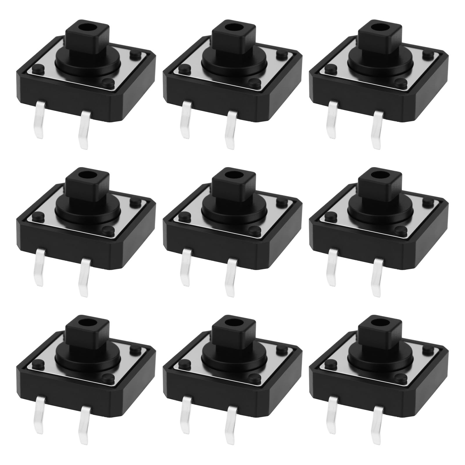EMSea 50pcs Momentary Switch 12x12x7.3 mm Tact Switch for Control Circuits Remote Controls