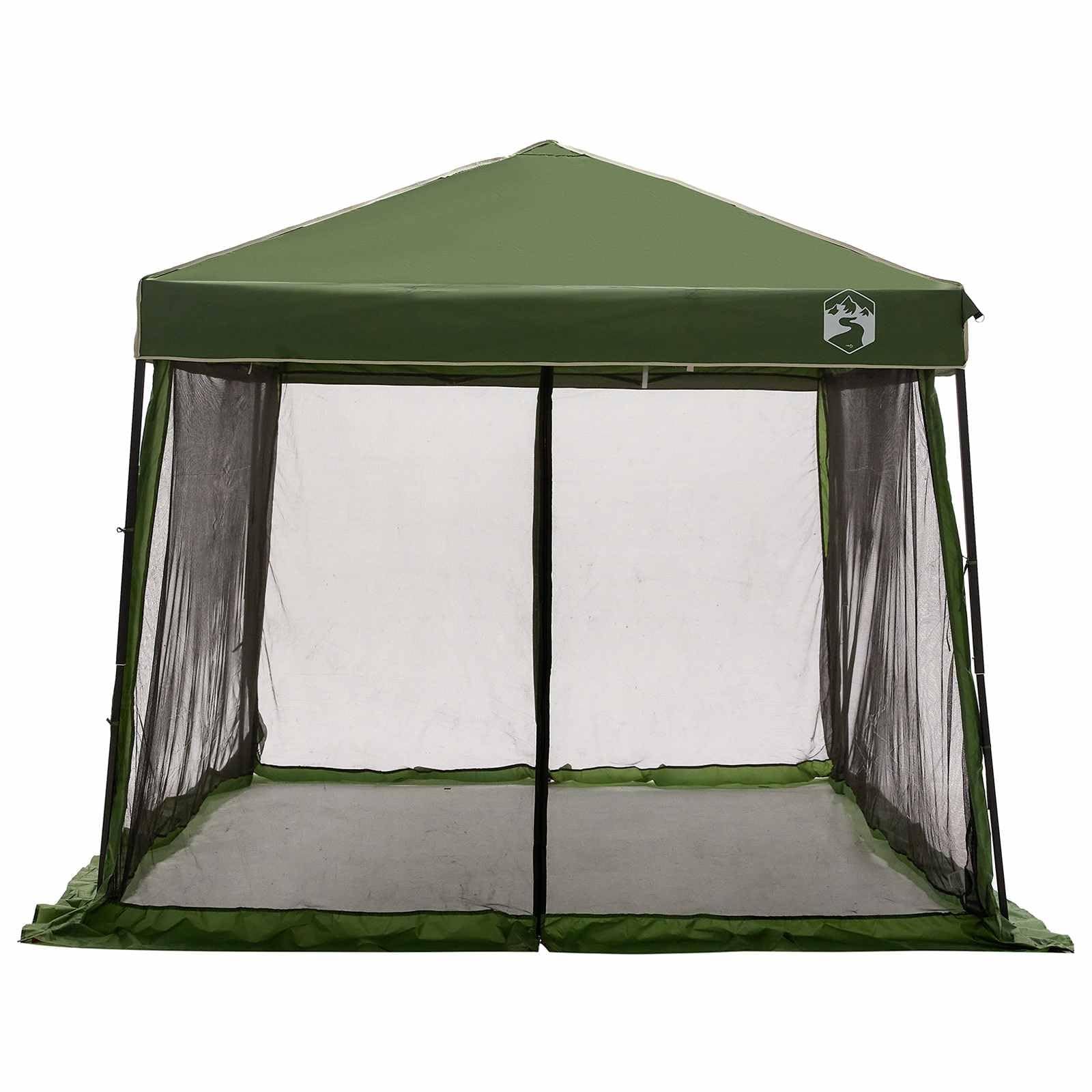 Modernes Campingzelt-Set mit Vordach, 2-teiliges Zelt aus Taffeta und Stoff, Blau, 463 x 280 x 251 cm, für Garten, Terrasse und Outdoor-Events, faltbares Design mit Reißverschluss