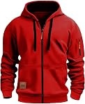 Mens Zip Up Hoodies Lightweight Tactical Hoodies Long Sleeve Sweatshirts Casual Track Jackets Coats with Pockets