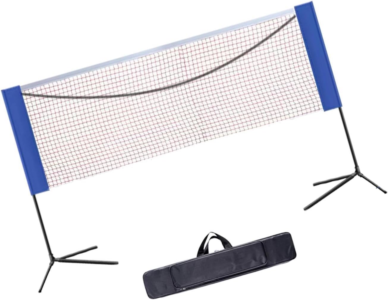 Badiman スポーツネットセット ポータブルバッグ付き 高品質な調節可能なネット