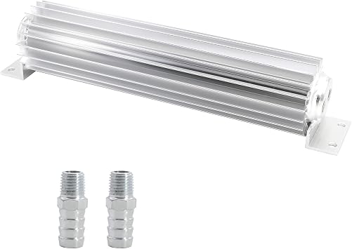 Universal 12" Dual Pass Aluminum Finned Transmission Oil Cooler