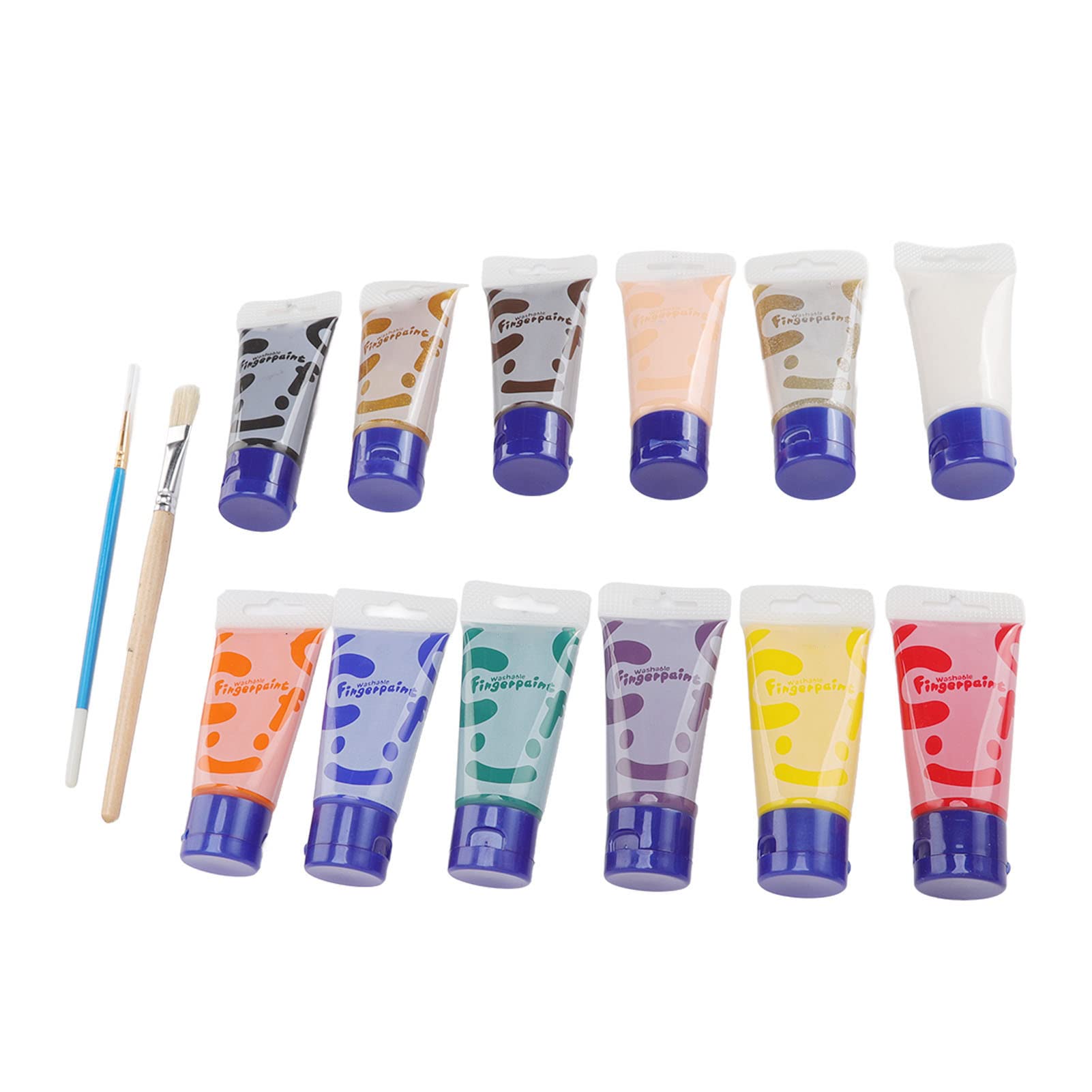 Kit per pittura con le dita Set per pittura con le dita per graffiti lavabili per bambini in 12 colori