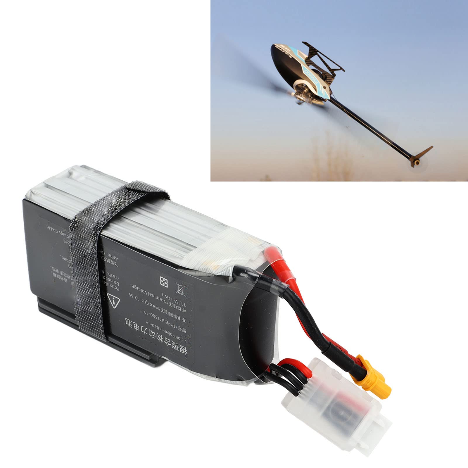 Lithium Battery, Easy to Installation RC Helicopter Battery