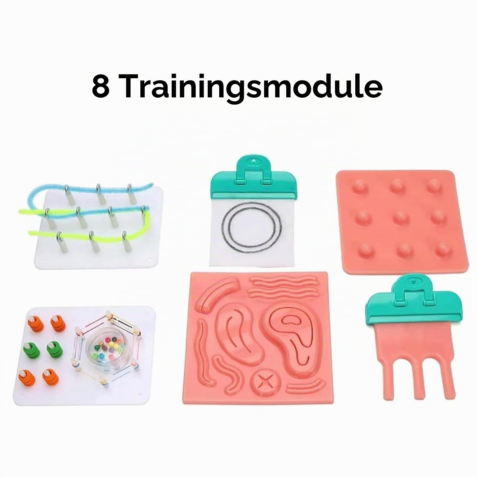 Laparoskopische Trainer-Simulator-Box, Inklusive 0°-Kamera mit Lichtquelle & 4 Strumenti di Formazione & 8 Moduli di Addestramento per Didattica e Esercitazioni, für Ärzte und Studenten