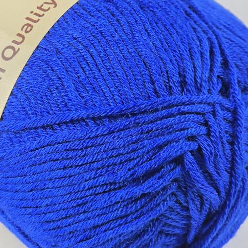 Image of 10-Pack of Yonkey Monkey 500 Grams Yarn - 70% Rayon derived from Bamboo, 30% Cotton - Imported (Royal Blue)