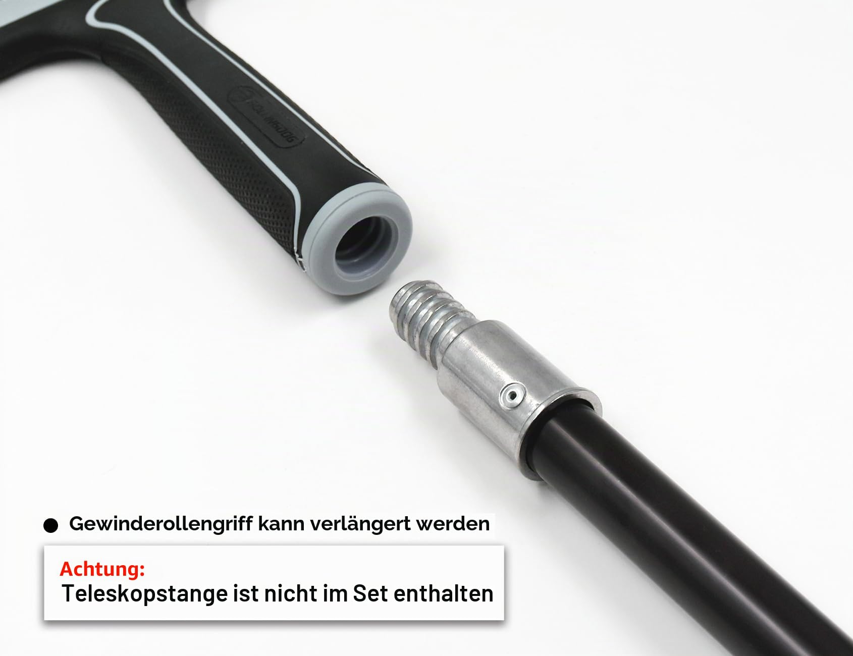 ROLLINGDOG 600mm Flächenspachtel - Breitspachtel für Trockenbau, Ideal zum Abkleben und Glätten, Edelstahlklinge, bequemer Gummigriff