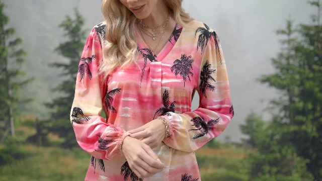 トップス for pl Amazon.com: ZXZY Women's Hawaiian Blouses Shirts Long Sleeve