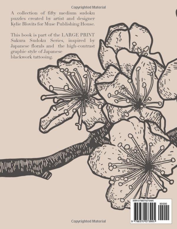 Vista 2 de LARGE PRINT Medium Sudoku 50 Puzzles (25 Intermediate & 25 Medium) (LARGE PRINT Sakura Sudoku Series)