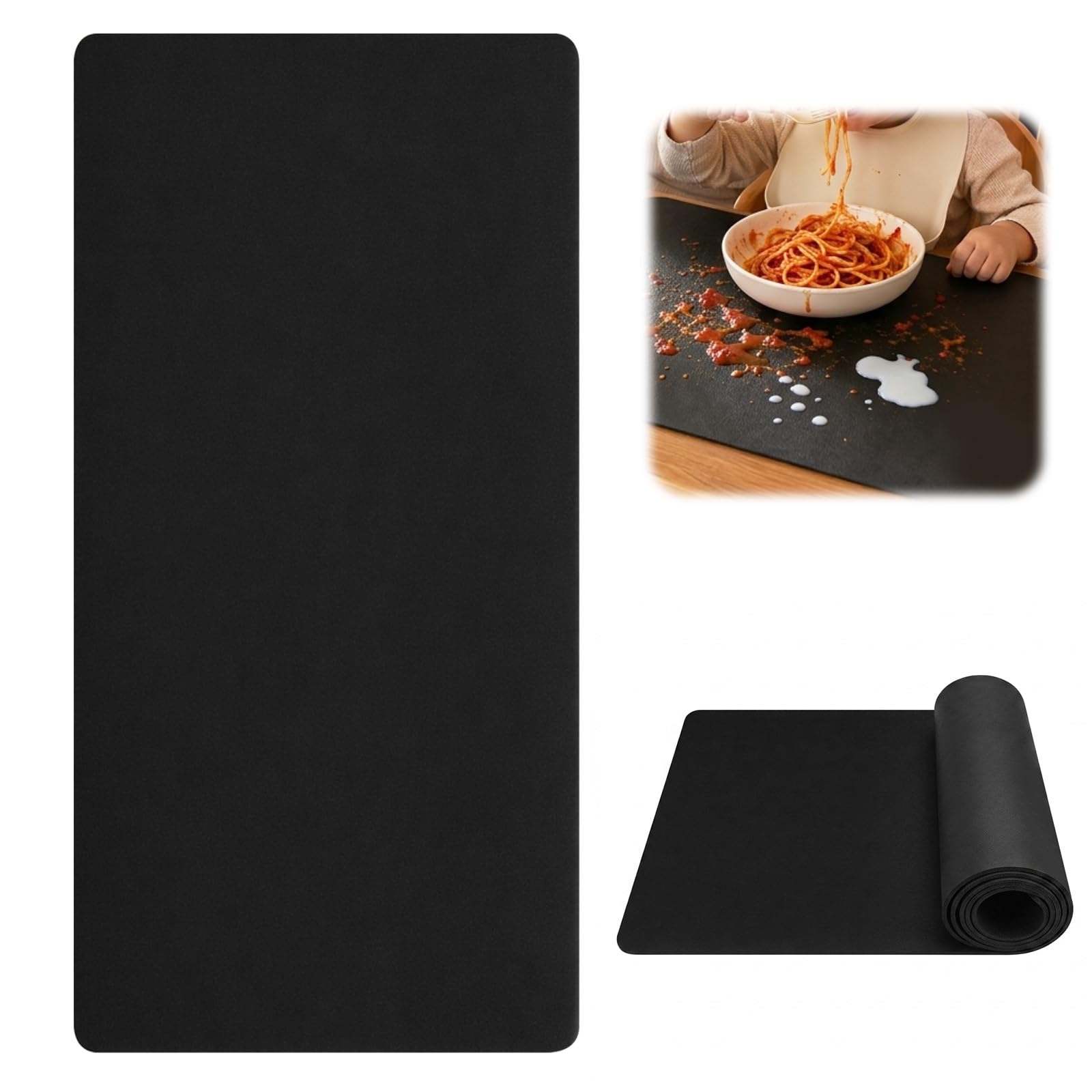 Silikonmatte Groß für Küche XXXL 120x60cm, Dicke 2mm Hitzebeständige Bastelunterlage, Rutschfeste Silikon Unterlage Arbeitsunterlage Malunterlage Silikon Matte für Küche, Basteln, Werkbank
