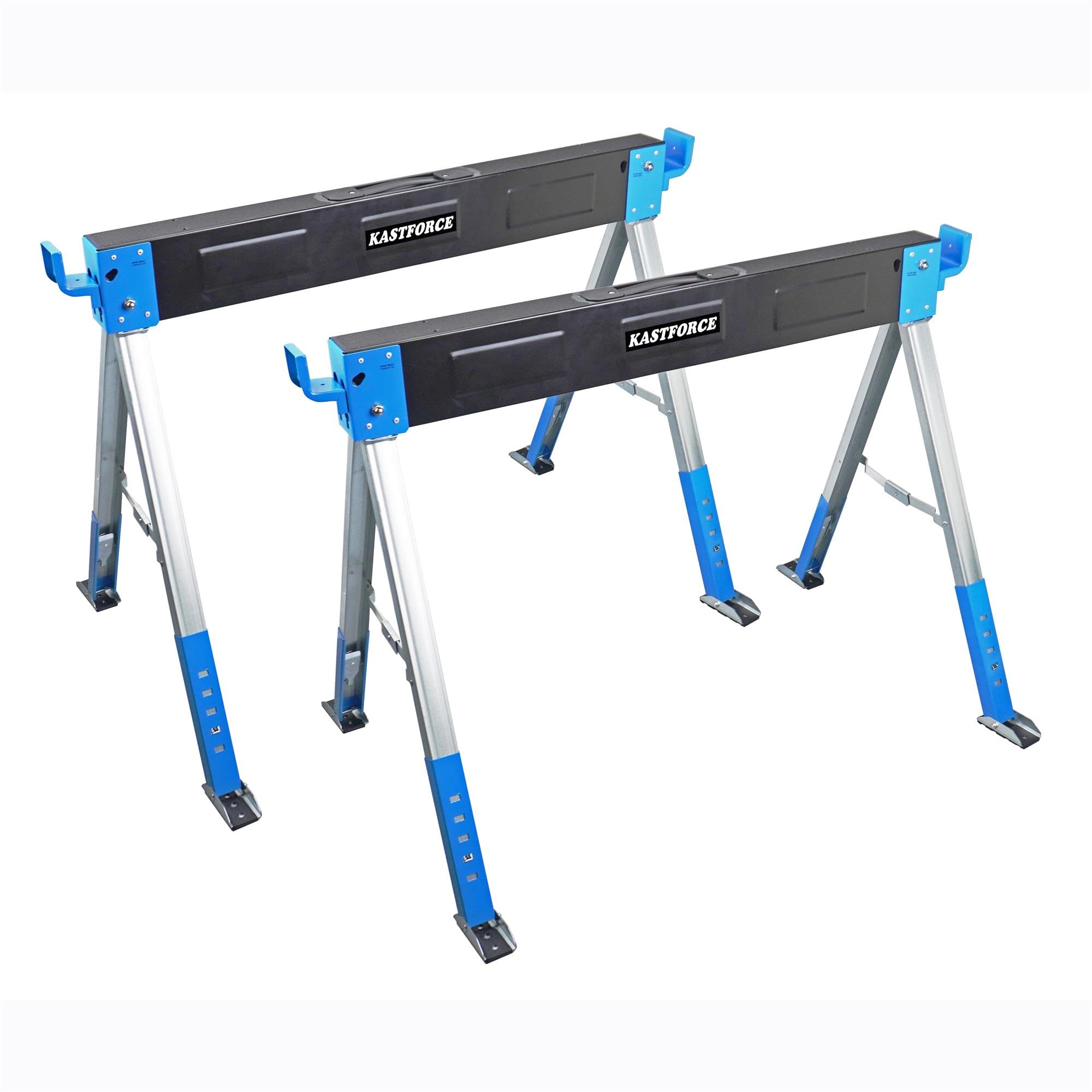 KF3018 - Cavalletto pieghevole per cavalletto, altezza regolabile, con gambe regolabili, confezione da 2