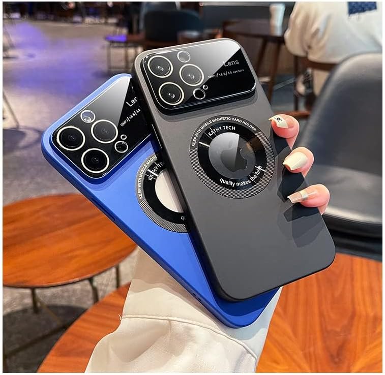 Miniatura 2 de Funda para iPhone 11 de 6.1 pulgadas 2019, diseño de ventana grande, PC duro integrado de lujo protector de lente de cámara de protección completa