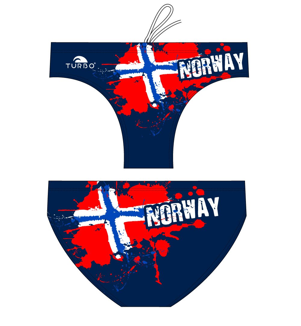 TurboTronic New Norway - Bañador Unisex, Azul Marino, M