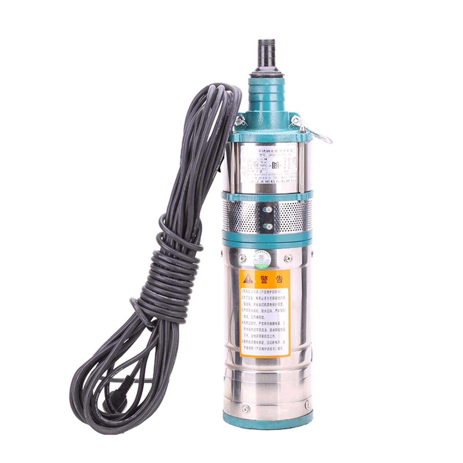 Pompa sommergibile Pompa per acqua ultra silenzios AC 220V 750W 1.1KW 1.5KW 2.2KW Pompa sommergibile multistadio in acciaio inossidabile ad alta pressione for pozzi profondi(2.2KM-40M)