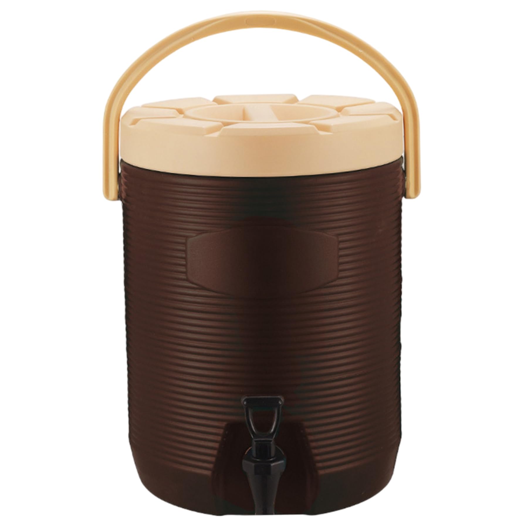 Ameble Insulated Beverage Dispenser 2 Gallon with Faucet, Hot Cold Drink Dispenser Stainless Steel Water Jug for Coffee Tea