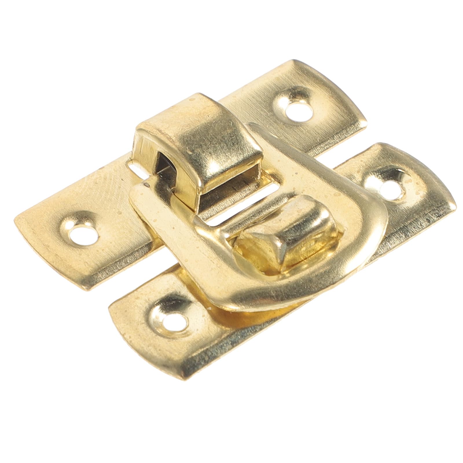 Chiusura a Gancio in Lega di Zinco 30x20mm, Set 10 Pezzi per Scatole di Legno e Portagioie, Fibbia in Metallo Compatta per Scatole Cosmetici, Vino e Cassette Attrezzi