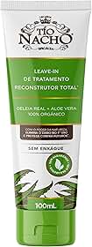 Tío Nacho Leave-In Reconstrutor Antiqueda Natural com Aloe Vera e Geleia Real – Reparação Intensa, Proteção e Brilho para Cabelos Danificados 100ml