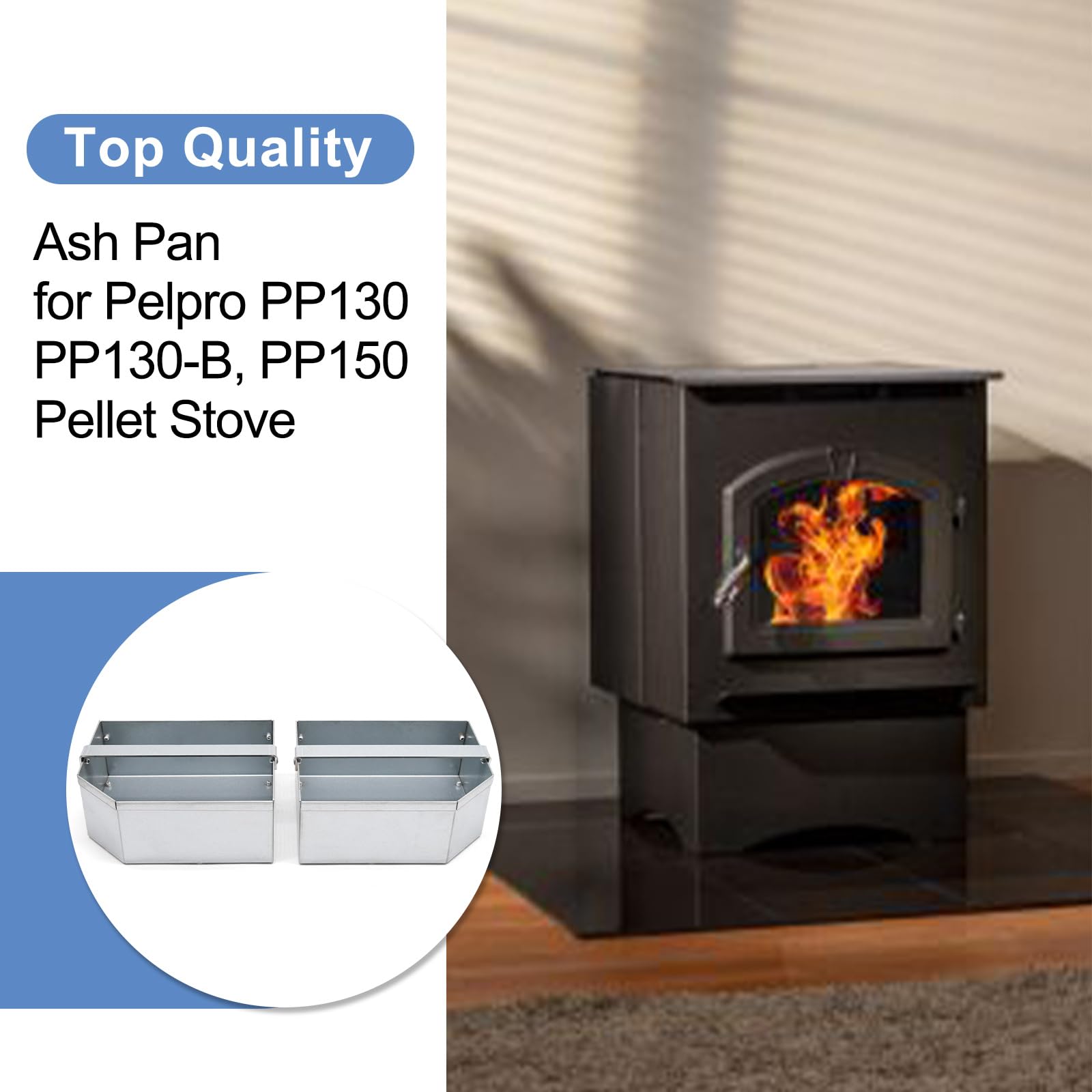 Amazon.com: Criditpid Ash Pan for Pelpro PP130, PP130-B, PP150 Pellet  Stove, Ash Box for Pelpro Pellet Stove. : Home u0026 Kitchen