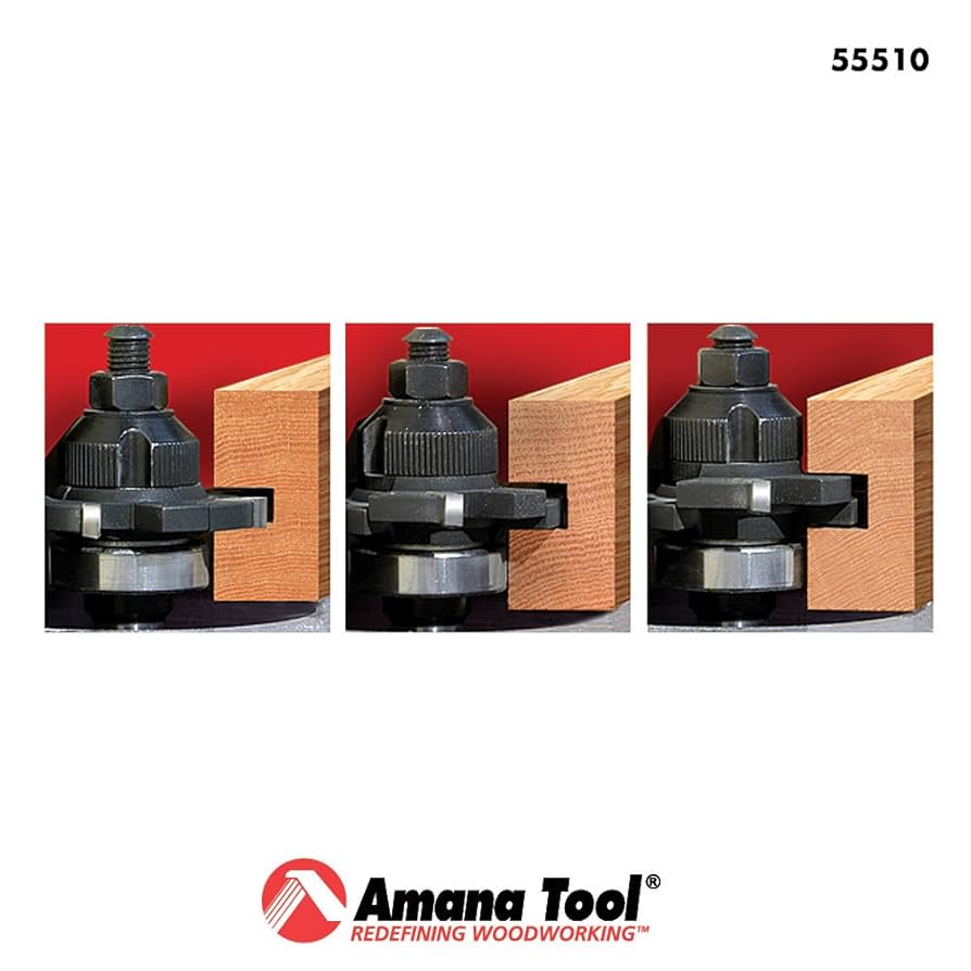 Amana Tool 55510 Adjustable E-Z Dial Slot Cutter Carbide