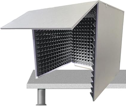 Desktop Soundproof Cover,Microphone Isolation Booth Cube,Portable Vocal Booth,isolation Booth For Music Studio Bedroom Home, Decreasing Noise,for Recording Studio, Podcasts, Singing, And Broadcasting