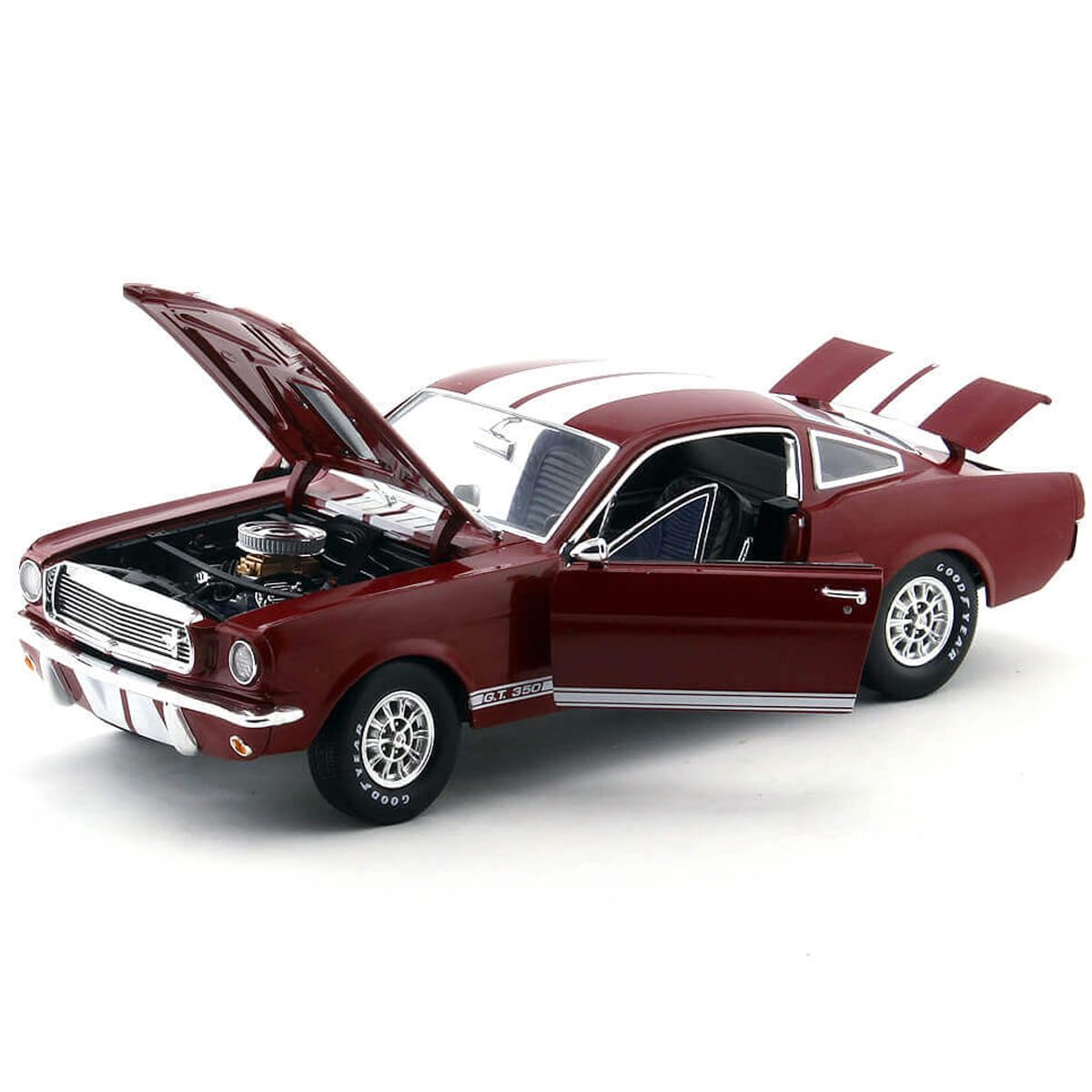 Miniatura 1966 Shelby GT 350 Vermelho Escala 1:18 Shelby