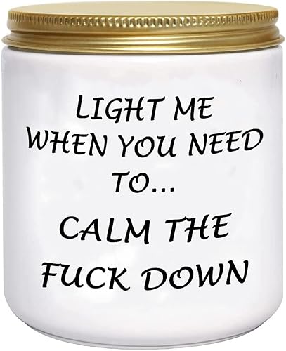 Velas para aliviar el estrés, regalos para mujeres, mejores amigas, mujeres, divertidas, personalizadas, relajantes, novedosas, perfumadas, lavanda,