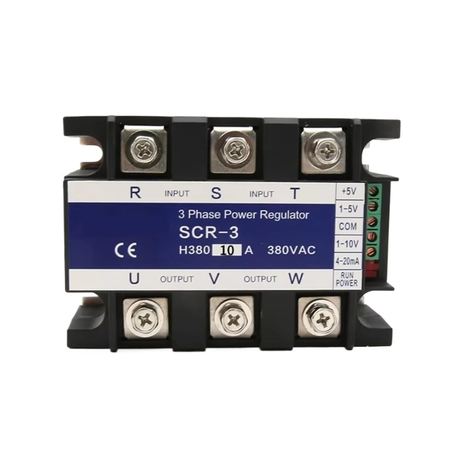 CJKXPZMH Three Phase Voltage Rregulator Power Controller Module 10A SCR-10A 380V Control Signal 1-10V 4-20mA 1-5V