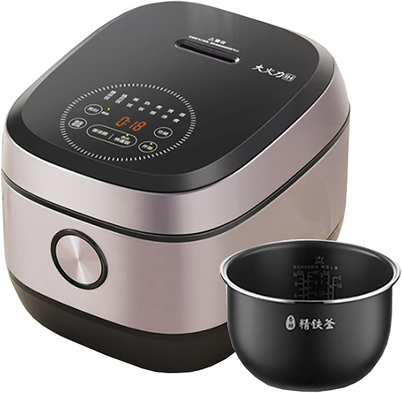 Rice Cooker (4/5L) Household Multi-function Rice Cooker, Thicken Non-stick Liner,Heat Preservation, for 2-10 People 220-240V US/EU(5L)