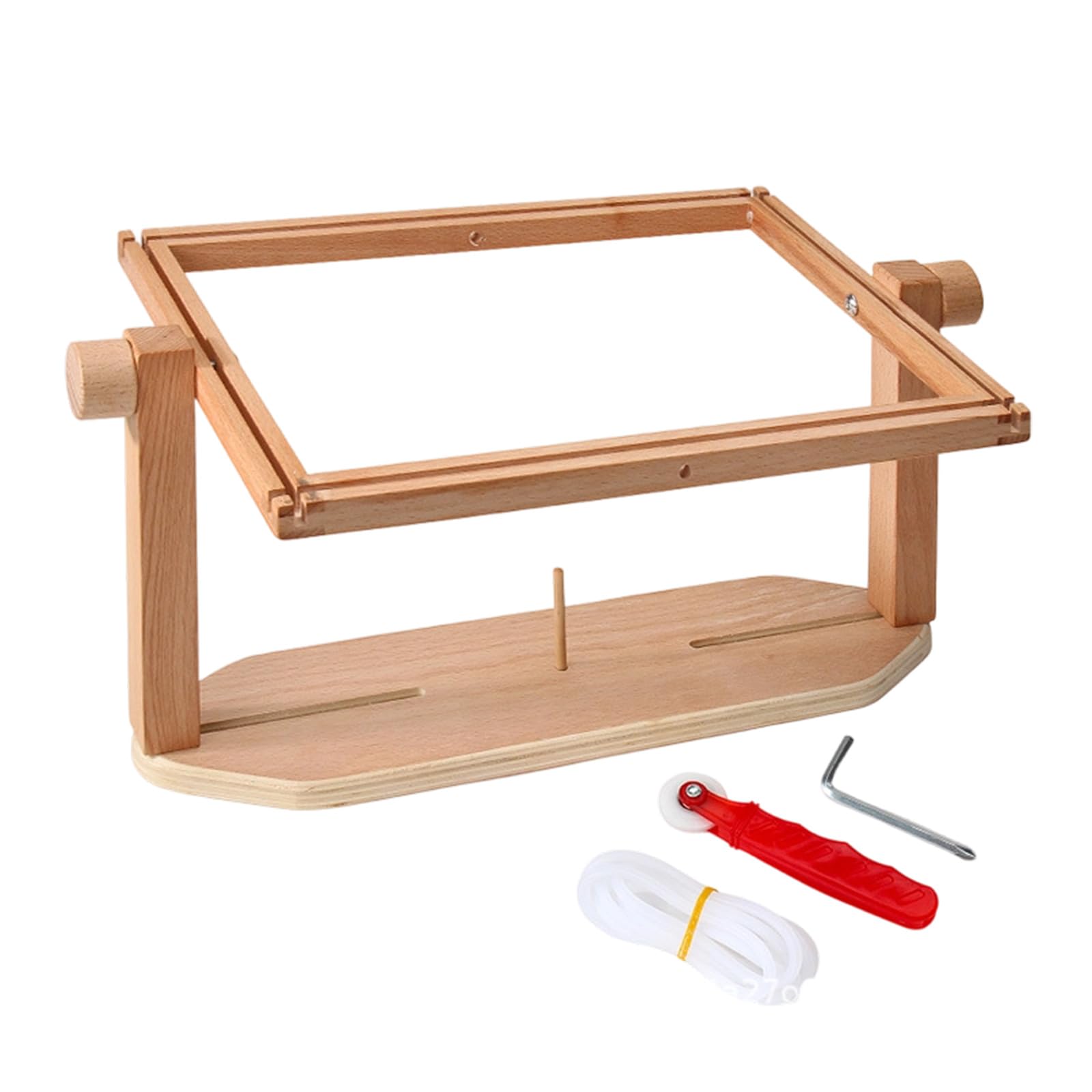 Jazuaiao Wood Craft Frame Holder for Sewing Projects with Smooth Surfaces Handcraft Stitching Frame