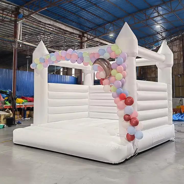 Château gonflable commercial en PVC de 0,55 mm avec toboggan (3 x 3 x 2,4 m avec souffleur)