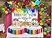 Avezano Art Thank You Backdrop Painting Thank You for All You Do Party Decoration Thanks to Staff Teachers Professors Doctors Photo Banner We Appreciate You Banner 70.8 x 43.3 Inch