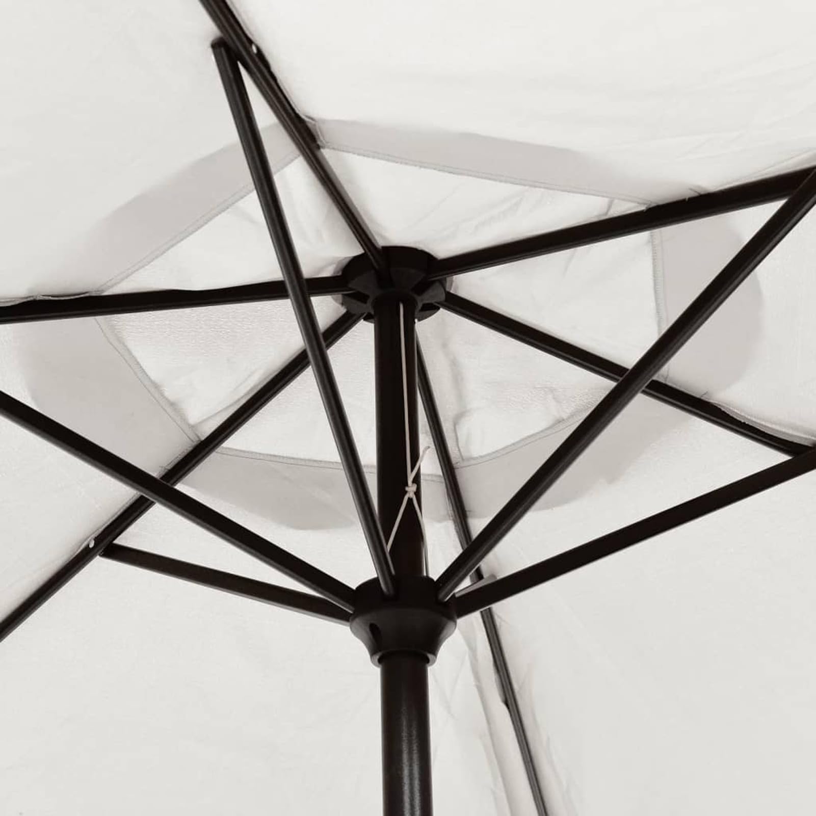 Homgoday Sombrilla voladiza de jardín con luz LED Blanco Sombrilla Terraza Exterior, Sombrilla Jardín Grande Orientable Jardín Parasol Balcón