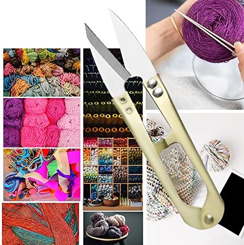 2PCS Thread Snips, Cross Stitch Embroidery Tailor's Scissors Mini Small Snips Clippers for Cutting Fabric Clothes Sewing & Tailoring (Random Color)