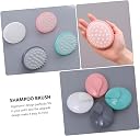 KBS Hair Shampoo Brush Round Comb Soft Silicone Head Scalp Massager Scrubber Anti Dandruff Removal Prevents Hair loss for Men, Women,Kids(MULTI COLOR) (1-SHAMPOO-BRUSH) gallery image