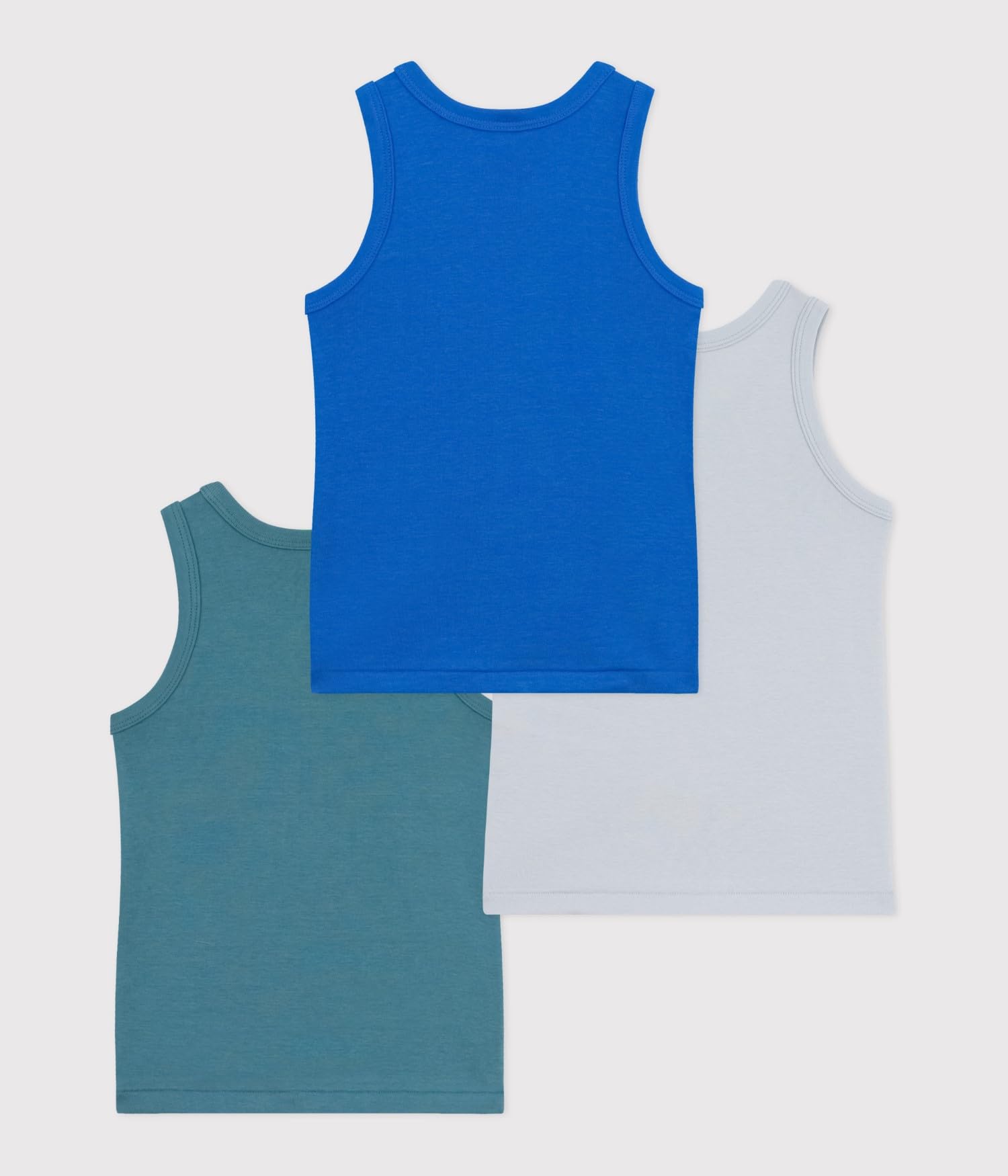 Petit Bateau Lot de Débardeurs Enfant en Coton Uni A0eda00 sous Vêtements Jour Garçon (Lot de 3)