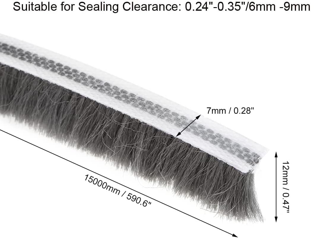 MACHSWON Brush Weather Stripping, 15M / 49.21Ft - Image 3