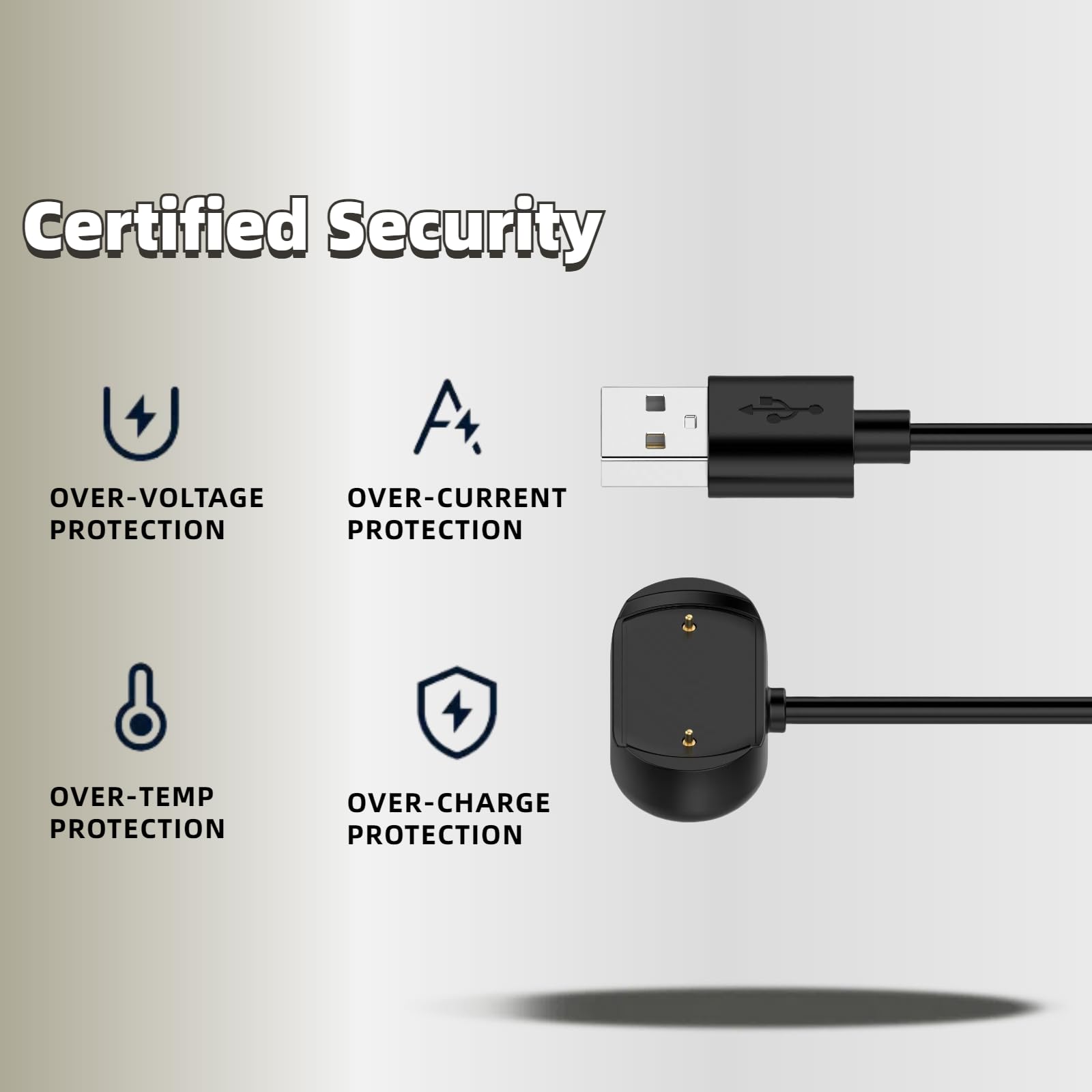 QHBAMD Charger For Amazfit Cheetah/Cheetah PRO,Compatible With Amazfit T-Rex Ultra/T-Rex 2 (A2169),USB A Charging Cable Dock Cord 3.3ft/1M - View #10