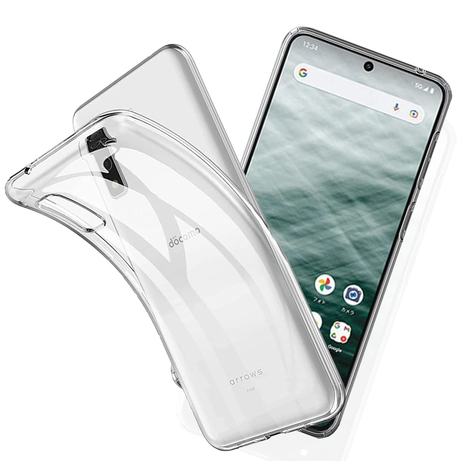 Amazon | 対応 Arrows N F-51C docomo 用のケースクリア 透明 TPU 