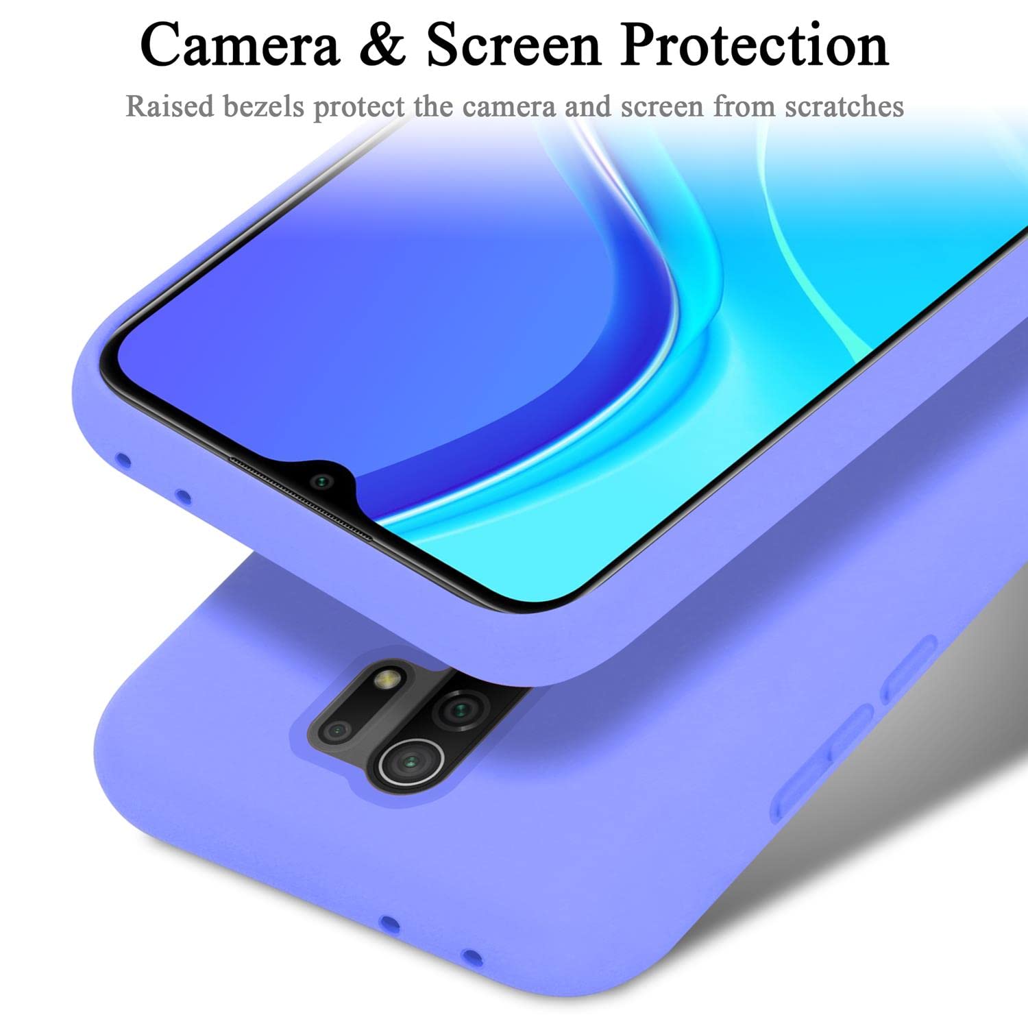Cadorabo Custodia per Xiaomi 5x / A1 in CANDY BLU - Morbida Cover Protettiva Sottile di Silicone TPU con Bordo Protezione - Ultra Slim Case Antiurto Gel Back Bumper Guscio