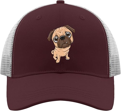 Hat Pug Dog Dad Hats, Funny Hats for Men