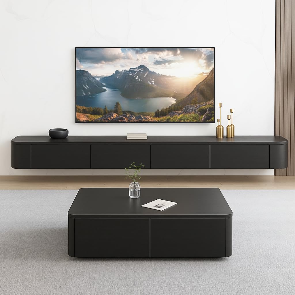 Mobile TV Sospeso,120-240cm Tavolo per TV Moderno,Mobile Porta Televisore,Adatto per il Soggiorno e la Camera da Letto(160CM)
