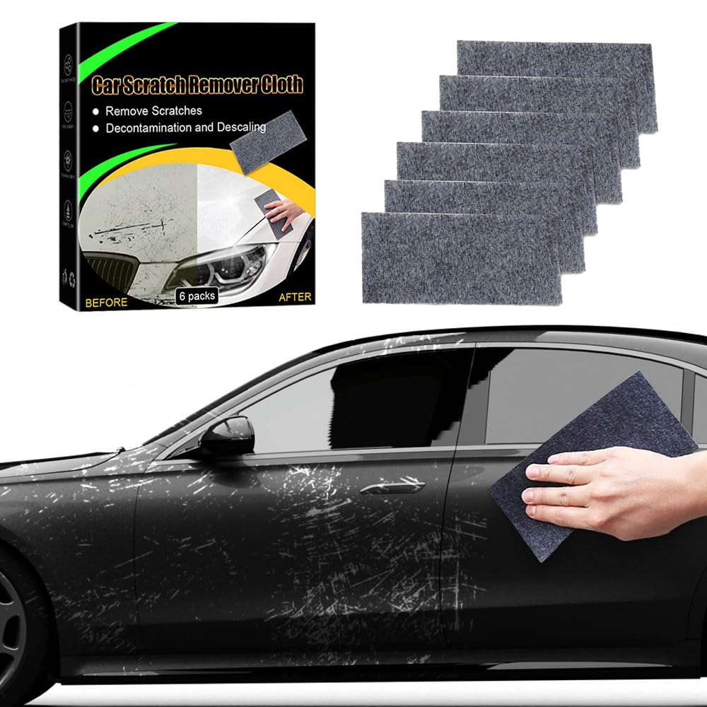Car Scratch Repair Nano Cloth, Upgraded Cloth Car Scratch Remover, Cloth for Car Scratches, Magic Car Scratch Repair Cloth, Car Scratch Removal Cloth,Polish and Repair (6)