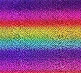 10 Bögen, selbstklebende, glitzernde, holografische Vinyl-Overlay-Bögen in Regenbogenfarben, 12 x 12 Laminieraufkleber