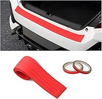 Vista 8 de Protector de parachoques trasero de automóvil, protector de goma antiarañazos para umbral de puerta de maletero, tira de protección antideslizante