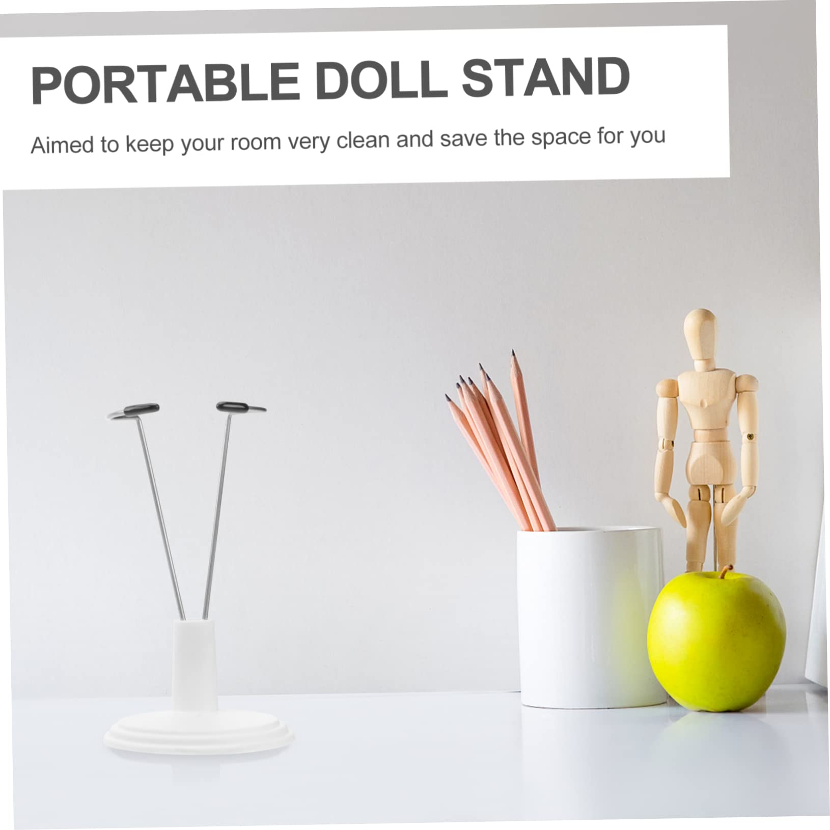 DECHOUS 6pcs Doll Support 15cm Doll Stand Holder Lightweight Portable for Home Store Decorations